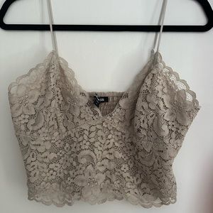 NWOT Express lace crop top
